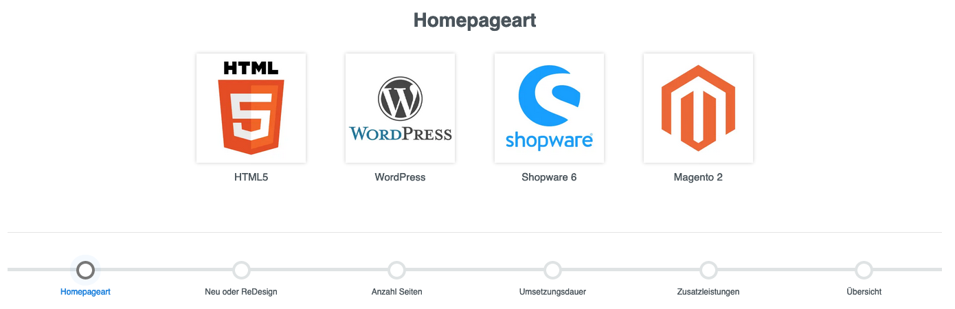 Shopware 6 Schritt-für-Schritt Preiskalkulator für CMS-Seiten